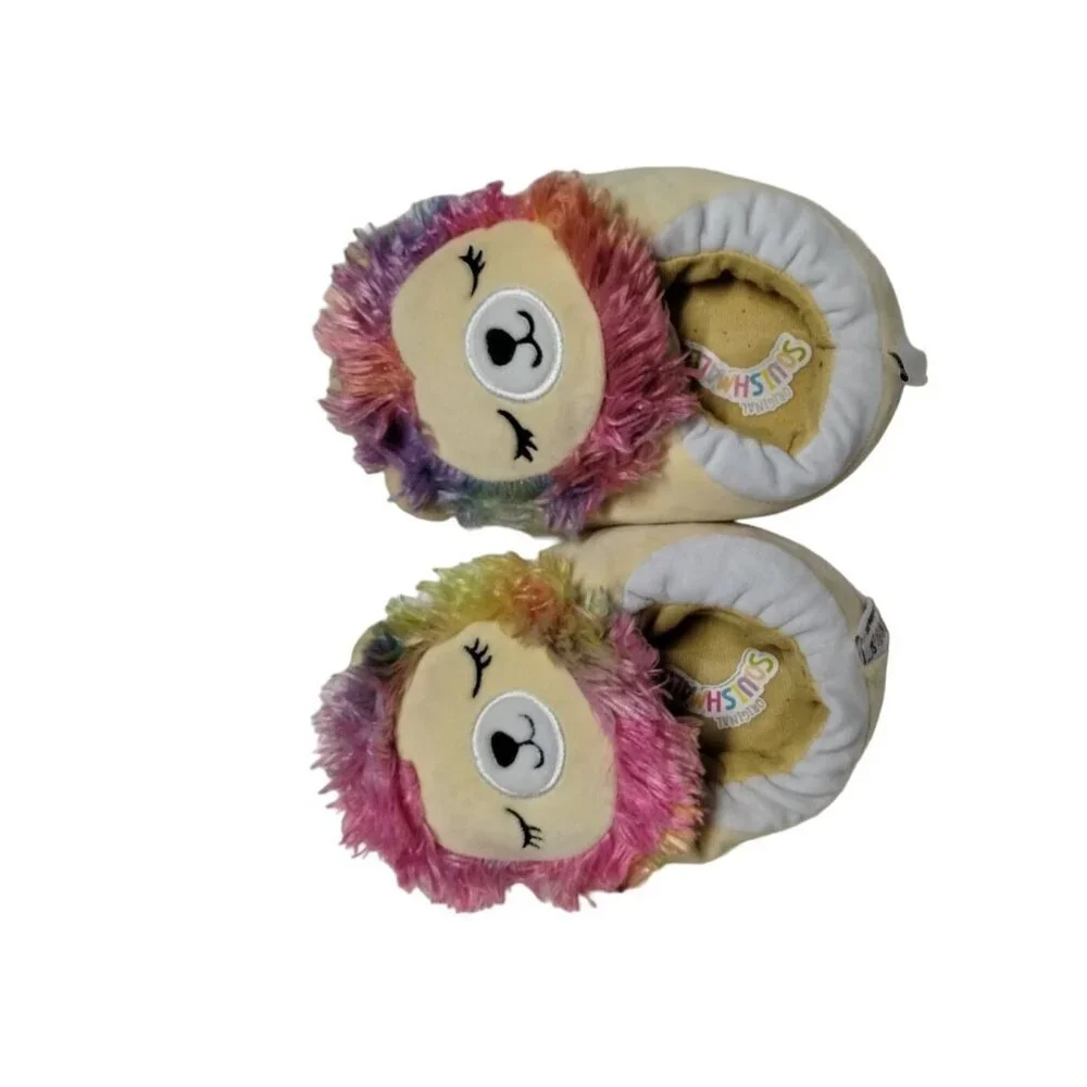Squishmallows Kids Rainbow Lion Slippers Size 13 -‎ 1
